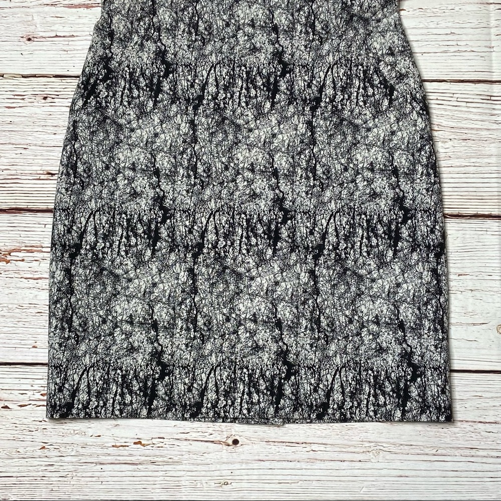 NWT Rachel Roy Cracked Jacquard Square Shoulder Sheath Dress Sz 10 - Picture 15 of 16